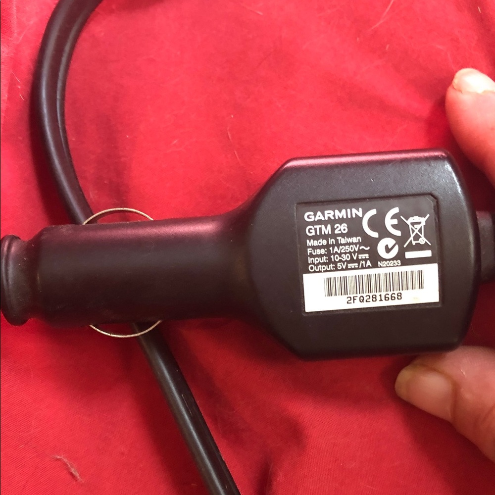 Garmin GTM 26 Black Vehicle Power Adapter